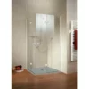 Accès D'angle Droit Avec Portes De Douche Pivotantes-pliantes, Verre 5 Mm, Profilés Blancs, Confort, Schulte, 80 X 80 X 190 Cm