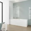 Pare-baignoire Rabattable 112 X 140 Cm, Verre 5 Mm, Paroi De Baignoire 2 Volets, écran De Baignoire Pivotant, Komfort Schulte, Décor Sérigraphié Rayuré, Profilé Alu Argenté 1 Pare-baignoire Rabattable 112 X 140 Cm, Verre 5 Mm, Paroi De Baignoire 2 Volets, écran De Baignoire Pivotant, Komfort Schulte, Décor Sérigraphié Rayuré, Profilé Alu Argenté -SCHULTE Soldes Boutique 45009867 1