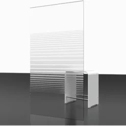 Pare-baignoire Rabattable 112 X 140 Cm, Verre 5 Mm, Paroi De Baignoire 2 Volets, écran De Baignoire Pivotant, Komfort Schulte, Décor Sérigraphié Rayuré, Profilé Alu Argenté -SCHULTE Soldes Boutique 45009867 5