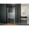 Paroi De Douche à L'italienne Avec Retour Pivotant, Paroi Fixe Walk In Décor Softcube, Profilé Aspect Chromé, Style 2.0, Schulte, 90 X 30 X 190 Cm, Verre 5 Mm Anticalcaire -SCHULTE Soldes Boutique 4502952 1