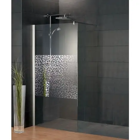Paroi De Douche à L'italienne, Anticalcaire, Paroi De Douche Walk In, Décor Galets Chromés, Style 2.0, Schulte, 90 X 190 Cm, Verre 5 Mm 3 Paroi De Douche à L'italienne, Anticalcaire, Paroi De Douche Walk In, Décor Galets Chromés, Style 2.0, Schulte, 90 X 190 Cm, Verre 5 Mm