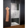 Porte De Douche Pivotante, Profilé Aspect Chromé, Style 2.0, Schulte, Verre 5 Mm Anticalcaire, Décor Softcube 80 X 192 Cm -SCHULTE Soldes Boutique 4521626 1