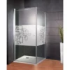Porte De Douche Pivotante + Paroi De Retour Fixe, Verre 5 Mm Anticalcaire, Profilé Aspect Chromé, Style 2.0, Schulte, Softcube, 80 X 80 X 193 Cm -SCHULTE Soldes Boutique 4593708 1