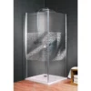 Porte De Douche Pivotante + Paroi De Retour Fixe, Verre 5 Mm Anticalcaire, Profilé Aspect Chromé, Style 2.0, Schulte, Galets Chromés, 80 X 80 X 193 Cm -SCHULTE Soldes Boutique 4593715 1