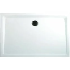 Receveur De Douche Acrylique, Rectangulaire, Extra Plat à Poser Ou à Encastrer, Avec Pieds, Schulte, 90 X 75 X 3,5 Cm