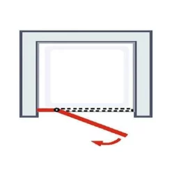 Porte De Douche Pivotante Grande Niche, Verre 5 Mm Anticalcaire, 2 éléments XL, Profilé Aspect Chromé, Reverso, Schulte, 120 X 195 Cm -SCHULTE Soldes Boutique 4762713 3