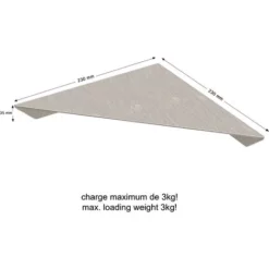 SCHULTE Etagère De Douche à Coller, Tablette De Douche Murale 22,5 X 9,5 X 22,5 Cm, Aspect Inox -SCHULTE Soldes Boutique 47813501 4