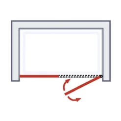 Porte De Douche Pivotante, Verre 5 Mm Anticalcaire, Grande Niche, Style 2.0, Schulte, Profilé Mural à Clipser Aspect Chromé, 120 X 192 Cm -SCHULTE Soldes Boutique 48789067 3