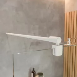 Paroi De Douche à L'italienne, Profilé Blanc Mat à Clipser, Paroi Fixe Walk In Style Industriel, NewStyle Atelier Schulte, Verre 6 Mm Transparent Anticalcaire, 90 X 200 Cm -SCHULTE Soldes Boutique 48887336 3