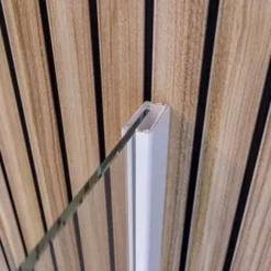 Paroi De Douche à L'italienne, Profilé Blanc Mat à Clipser, Paroi Fixe Walk In Style Industriel, NewStyle Atelier Schulte, Verre 6 Mm Transparent Anticalcaire, 90 X 200 Cm -SCHULTE Soldes Boutique 48887336 4