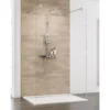 Paroi De Douche à L'italienne Seule, Verre 8 Mm, Paroi Fixe Walk In Centrale Square I, Schulte, 100 X 200 Cm -SCHULTE Soldes Boutique 4985381 1