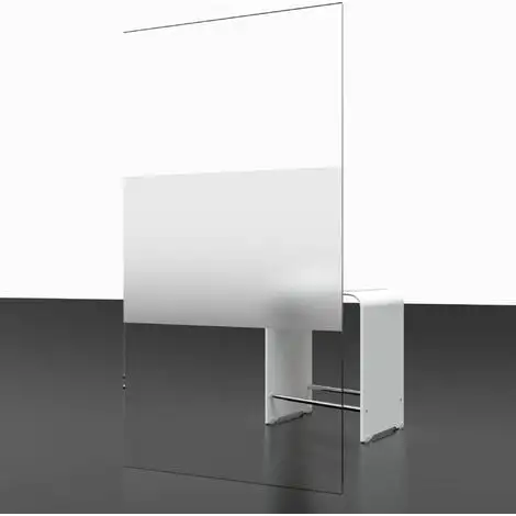 Paroi De Douche à L'italienne Avec Retour Pivotant, Verre 6 Mm Anticalcaire, Paroi De Douche Fixe Sablée Au Milieu, Solo, Schulte, 90 X 35 X 200 Cm 6 Paroi De Douche à L'italienne Avec Retour Pivotant, Verre 6 Mm Anticalcaire, Paroi De Douche Fixe Sablée Au Milieu, Solo, Schulte, 90 X 35 X 200 Cm – Image 4