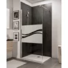 Paroi De Douche à L'italienne, Paroi Fixe Walk In, NewStyle Schulte, Traitement Anticalcaire,profilé Aspect Chromé à Clipser, Décor Liane, Verre 6 Mm, 90 X 190 Cm -SCHULTE Soldes Boutique 51435463 1