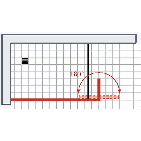 Paroi De Douche à L'italienne Avec Retour Pivotant, Profilé Aspect Chromé à Clipser, Paroi Fixe Walk In Style Industriel, NewStyle Schulte, Traitement Anticalcaire, Décor Liane, Verre 5 Mm, 90 X 30 X 190 Cm 7 Paroi De Douche à L'italienne Avec Retour Pivotant, Profilé Aspect Chromé à Clipser, Paroi Fixe Walk In Style Industriel, NewStyle Schulte, Traitement Anticalcaire, Décor Liane, Verre 5 Mm, 90 X 30 X 190 Cm – Image 5