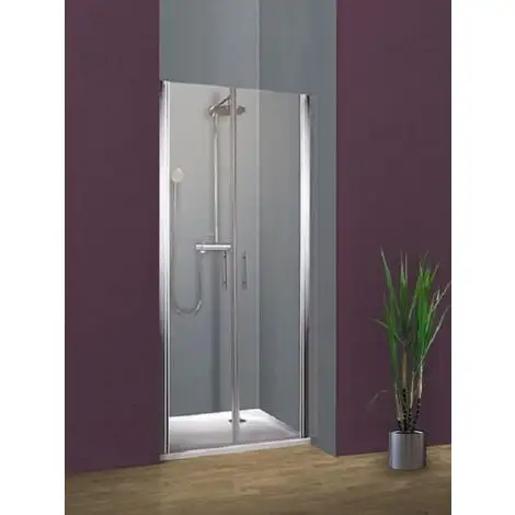 Lot Porte De Douche Battante + Receveur Extra-plat, Verre 5 Mm Anticalcaire, Profilé Aspect Chromé, Schulte, 80 X 190 Cm 3 Lot Porte De Douche Battante + Receveur Extra-plat, Verre 5 Mm Anticalcaire, Profilé Aspect Chromé, Schulte, 80 X 190 Cm