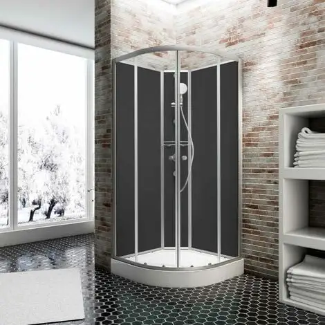 Cabine De Douche Intégrale, 90 X 90 Cm, Cabine De Douche Complète Schulte Avec Porte Coulissante, Parois Fixes, Receveur, Panneaux Muraux Et Robinetterie, Veronna 3 Cabine De Douche Intégrale, 90 X 90 Cm, Cabine De Douche Complète Schulte Avec Porte Coulissante, Parois Fixes, Receveur, Panneaux Muraux Et Robinetterie, Veronna