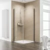 Paroi De Retour Pour Porte De Douche Pivotante, Verre 6 Mm Anticalcaire, Profilé En Aspect Chromé, MasterClass, Schulte, 80 X 200 Cm -SCHULTE Soldes Boutique 5517460 1