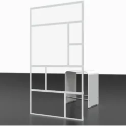 Paroi De Douche à L'italienne, Verrière Blanche Mate, Paroi Fixe Walk In Style Industriel, NewStyle Atelier Schulte, Verre 6 Mm, 90 X 200 Cm -SCHULTE Soldes Boutique 57338001 3