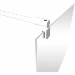 Paroi De Douche à L'italienne, Verrière Blanche Mate, Paroi Fixe Walk In Style Industriel, NewStyle Atelier Schulte, Verre 6 Mm, 90 X 200 Cm -SCHULTE Soldes Boutique 57338001 4