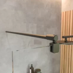 Paroi De Douche à L'italienne, Profilé Noir à Clipser, Paroi Fixe Walk In Style Industriel, NewStyle Atelier Schulte, Verre Transparent Anticalcaire 5mm, 90 X 200 Cm -SCHULTE Soldes Boutique 59315588 3