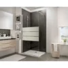 Paroi De Douche à L'italienne, Paroi Fixe Walk In, NewStyle Schulte, Traitement Anticalcaire,profilé Aspect Chromé, Décor Dépoli Light, Verre 6 Mm, 100 X 190 Cm -SCHULTE Soldes Boutique 59740860 1
