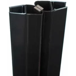 Paire De Joints Magnétiques Universels Noir, Schulte, 201 Cm Recoupable, Pour Porte 5 - 6 - 8 Mm