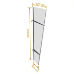 SCHULTE Élément Latéral Auvent Marquise De Porte , 167 X 62 Cm, LT-Line, Transparent 10 SCHULTE Élément Latéral Auvent Marquise De Porte , 167 X 62 Cm, LT-Line, Transparent -SCHULTE Soldes Boutique 6685441 4