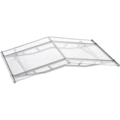SCHULTE Auvent Marquise De Porte Galbé, 148 X 91 Cm, Transparent, Fixation Inox