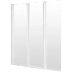 Pare-baignoire Rabattable 124 X 130 Cm, Paroi De Baignoire 3 Volets, écran De Baignoire Pivotant, Komfort Schulte, Verre Transparent, Profilé Blanc -SCHULTE Soldes Boutique 6713030 3