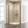Accès D'angle Droit Avec Portes De Douche Coulissantes, 90 X 90 X 200 Cm, Verre 8 Mm, Profilé Aspect Chromé, MasterClass, Schulte -SCHULTE Soldes Boutique 8846806 1