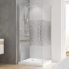 Porte De Douche Pivotante + Paroi Latérale Schulte, 90 X 90 X 190 Cm, Verre De Sécurité Décor Galets Chromés, Profilé Aspect Chromé -SCHULTE Soldes Boutique 9590768 1